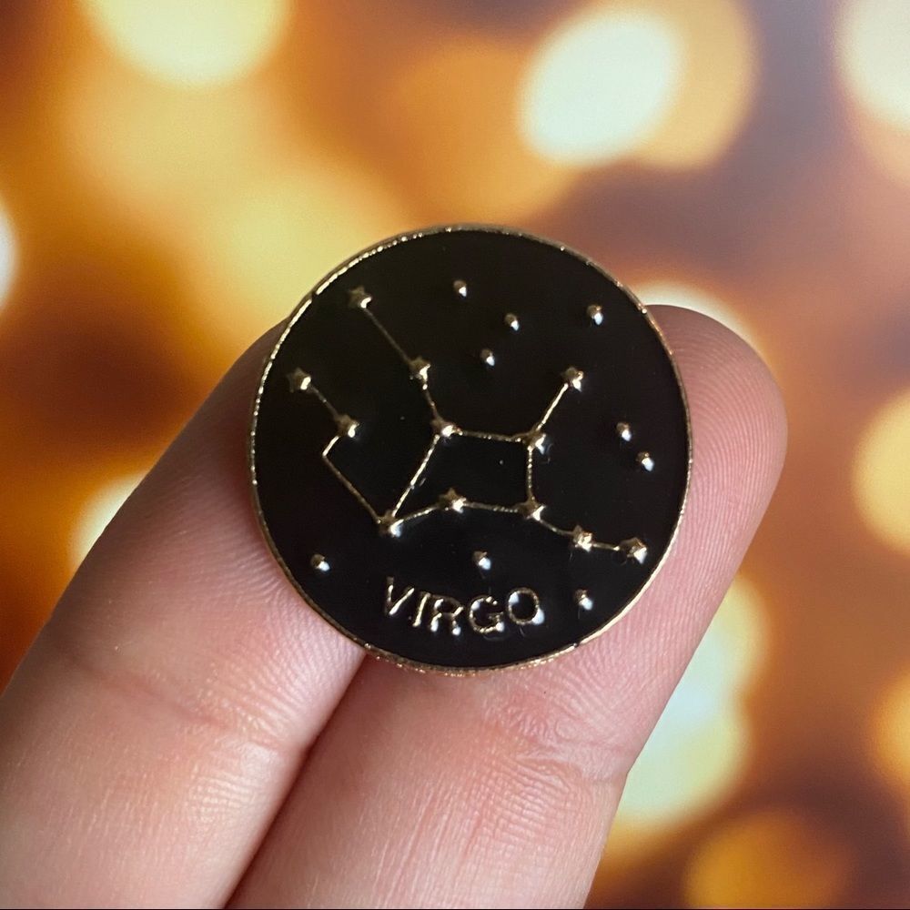 Virgo Zodiac Enamel Pin/ Brooch Lapel